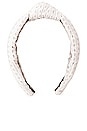 view 2 of 3 Eyelet Knotted Headband in Bianca