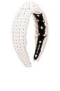view 3 of 3 Eyelet Knotted Headband in Bianca