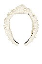 view 2 of 3 Multi Pearl Knotted Headband in Ivory