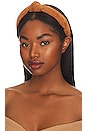view 1 of 3 Corduroy Slim Knotted Headband in Camel