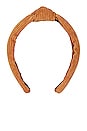 view 2 of 3 Corduroy Slim Knotted Headband in Camel