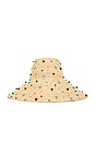 view 3 of 3 Embellished Straw Sun Hat in Natural