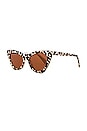 view 2 of 3 Downtown Cat Eye Sunglasses in Leopard