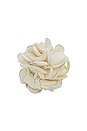 view 2 of 3 Peony Flower Claw Clip in Ivory