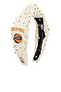 view 4 of 4 x NBA New York Knicks Embellished Headband in Ivory