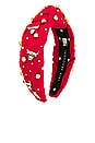 view 4 of 4 x NBA Chicago Bulls Embellished Headband in Fire Engine Red