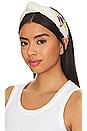 view 1 of 4 x NBA LA Lakers Embroidered Headband in Ivory