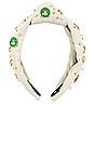 view 3 of 4 x NBA Boston Celtics Embellished Headband in Ivory