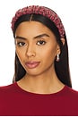 view 1 of 3 Sequin Kelly Headband in Buffalo Check