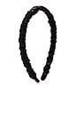 view 3 of 3 Jessie Faux Leather Headband in Jet