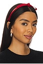 view 1 of 3 Bardot Faux Leather Headband in Lipstick Red