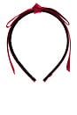 view 2 of 3 Bardot Faux Leather Headband in Lipstick Red