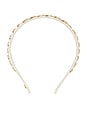 view 3 of 3 Strand Shell Headband in Gold