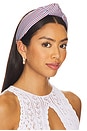 view 1 of 3 Knotted Striped Cotton Headband in Patriotic Stripe