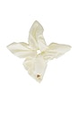 view 1 of 1 Square Silk Scrunchie in Ivory