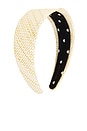 view 1 of 2 Brigitte Raffia Headband in Chalk
