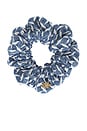 view 1 of 2 Lattice Denim Scrunchie in Cadet Blue