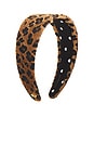 view 3 of 3 Brigitte Faux Pony Hair Headband in Leopard