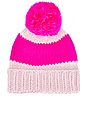 view 3 of 3 The Ski Bunny Beanie in Neon Blush