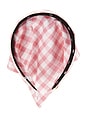 view 1 of 2 Jackie Vintage Check Handkerchief Headband in Bubblegum