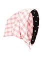 view 2 of 2 Jackie Vintage Check Handkerchief Headband in Bubblegum