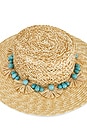 view 5 of 5 CHAPEAU DE PAILLE POMS in Natural