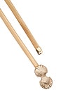 view 3 of 3 Sea Shell Stretch Chain Belt in Gold