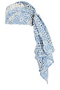 view 3 of 3 Sophia Eyelet Scarf Cap in High Tide