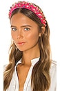 view 1 of 3 Padded Candy Jeweled Headband in Hot Pink