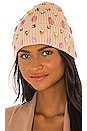 view 1 of 3 Mixed Jeweled Beanie in Sand