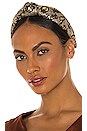 view 1 of 3 Sequin Knotted Headband in Leopard
