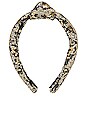 view 2 of 3 Sequin Knotted Headband in Leopard