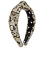 view 3 of 3 Sequin Knotted Headband in Leopard