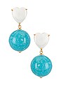 view 1 of 3 Halfcourt Heart Earrings in Turquoise