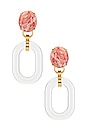 view 1 of 3 BOUCLES D'OREILLES CLUB LINK in Coral