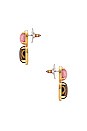view 2 of 2 Stone Double Drop Earrings in Tigers Eye