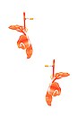 view 2 of 2 BOUCLES D'OREILLES SMALL in Peach Fuzz