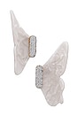 view 1 of 2 Crystal Papillon Earring in Ivory