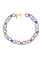 view 1 of 2 Crystal Star Link Necklace in Disco Fever