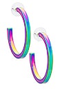 view 1 of 3 Skinny Hoops in Disco Fever