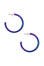 view 2 of 3 Skinny Hoops in Disco Fever