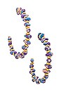 view 1 of 3 Candy Beaded Large Hoops in Lavender Confetti