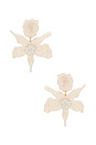 view 1 of 3 Crystal Lily Earring in Mother Of Pearl
