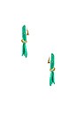 view 2 of 2 Iris Petal Drop Earrings in Emerald
