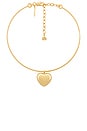 view 1 of 2 COLLIER RAS DU COU HEART in Gold