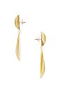 view 2 of 2 Large Dome Teardrop Earrings in Bone