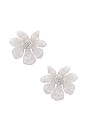 view 1 of 2 Wildflower Button Earrings in Mother Of Pearl