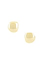 view 1 of 2 Discus Button Earrings in Gold