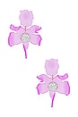 view 1 of 2 Crystal Lily Earrings in Ultraviolet