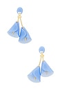 view 1 of 2 Calla Lily Earrings in Lake Blue